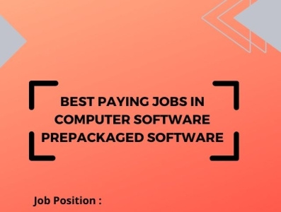 Best Paying Jobs In Computer Software Prepackaged Software