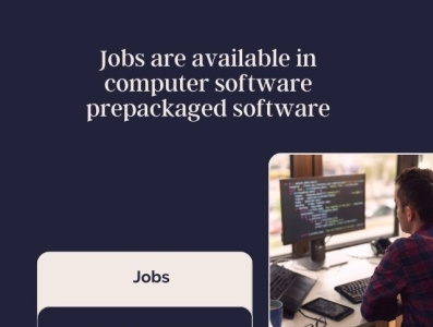 Jobs are available in computer software prepackaged software