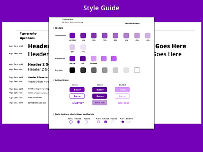 Style Guide Dribbble