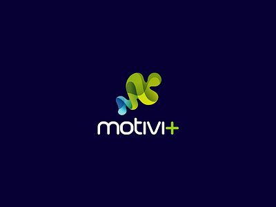 Motivi Plus branding green logo m motivi plus puzzle symbol turqoise