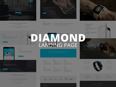 Coming Soon agency clean coming desktop diamond elegant landing page simple soon templates ui