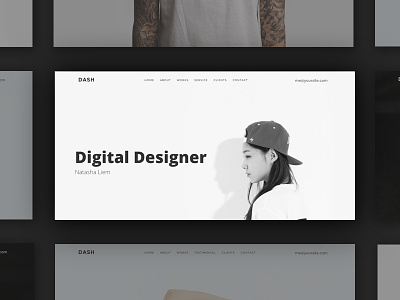 Dash - Onepage Personal Template bootstrap clean creative elegant fashion minimal modern personal responsive template typography