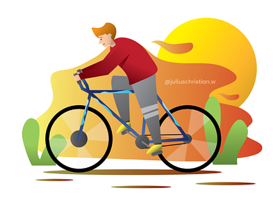 Ride my bike bike illustration illustrator ui ui illustration ux