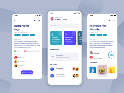 Freelancer Apps UI Design