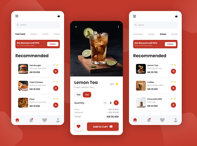 Food Order UI Design apps design interface ui uiux user interface ux