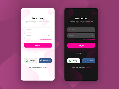 Login Screen UI Design by Julius Christian on Dribbble