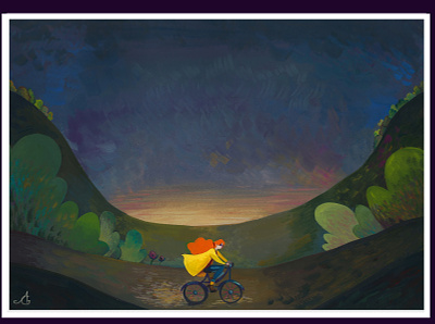Riding the night - Personnal illustration art editorial art editorial illustration illustration illustrator painting