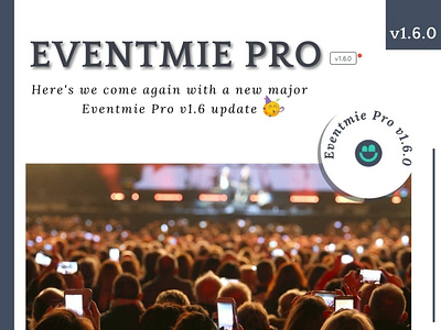 Eventmie Pro v1.6 Update