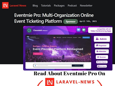 Eventmie Pro is on Laravel News