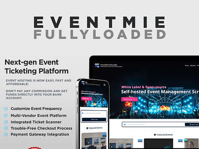 Eventmie Pro Fullyloaded - Online Event Ticketing System best online ticketing system event management event managing online event ticketing system online events sell event tickets online virtual events