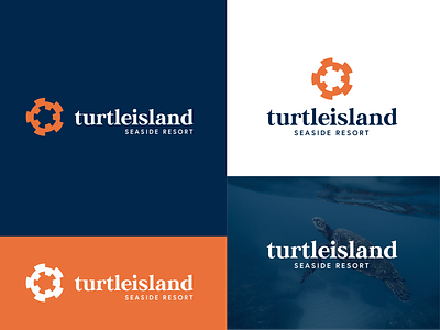 Turtleisland Seaside Resort lettering logo logo design logodaily logodesign logodesigner logodesigners logodesignersclub logodesigns logos logotype turtle turtle logo