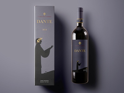 Dante Red Wine design drink drinks packaging packaging design packaging mockup packaging mockups wine wine bottle wine branding