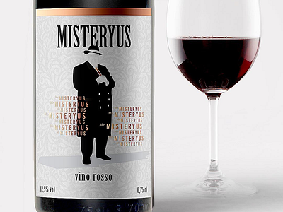 Mr Misteryus drink label wine wine label wine packaging