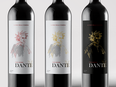 Dante Wine Label drink packagin wine wine bottle wine branding wine label wine label design wine labels wine packaging