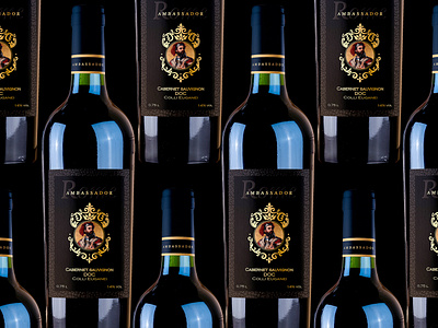 Rome Ambassador Wine labels packaging packaging design wine wine bottle wine branding wine label wine label design