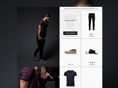 Jack & Jones — Shop the look idea blur button clean collage dark e commerce flip grid image lookbook shop