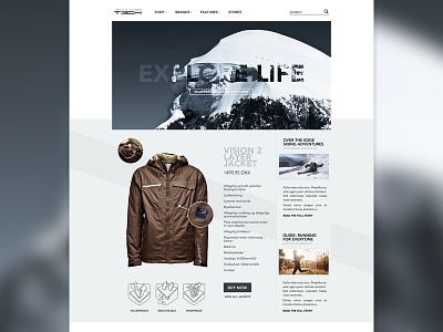 Homepage › Trying different structures clean detail feed frontpage jacket menu mountain shop sport zoom