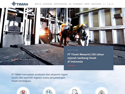 PT TIMAH branding ui uiux ux webdesign webdevelopment websitedesign websites