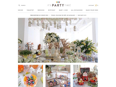 IT'S PARTY TIME! branding design ui uiux ux web webdesign webdevelopment websitedesign websitedevelopment