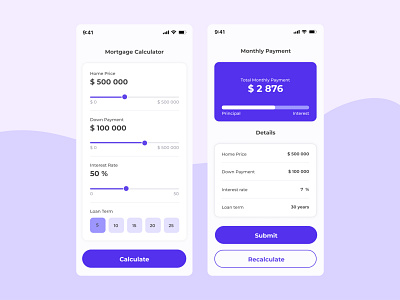 Mortgage Calculator - #DailyUI 004