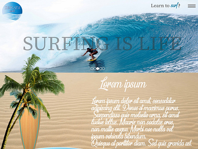 Website Surfing adobe illustrator branding design illustration logo responsive design web website website design