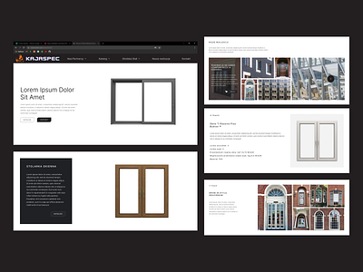 Elegant website for window factory design elegant website