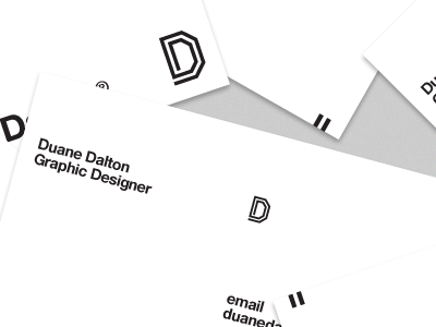 Duane Dalton Business Cards business card identity logo