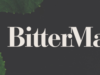 BitterMallow bittermallow bodoni cut identity logo