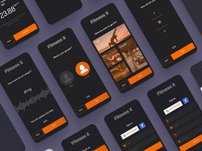 Fitness App figma fitness app graphic design mobile app ui design uiux