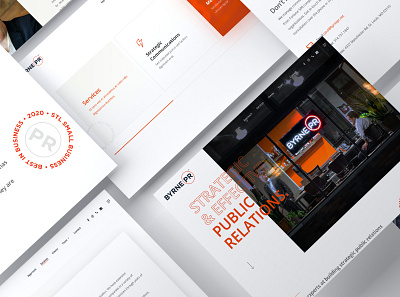 Byrne PR Website Layout active branding design layout website website design