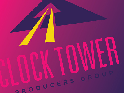 Clock Tower Producers Group back 2 the future branding clock group logo producers tower