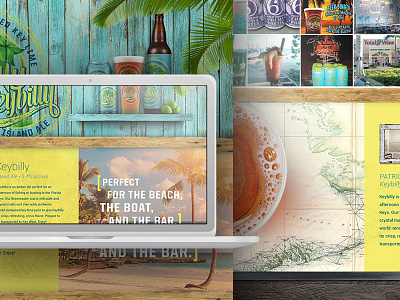 Keybilly Website Layout bar beach beer boat craft keylime layout website