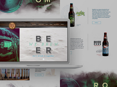 Craft Beer - BrewHub Website beer craft beer design homepage website