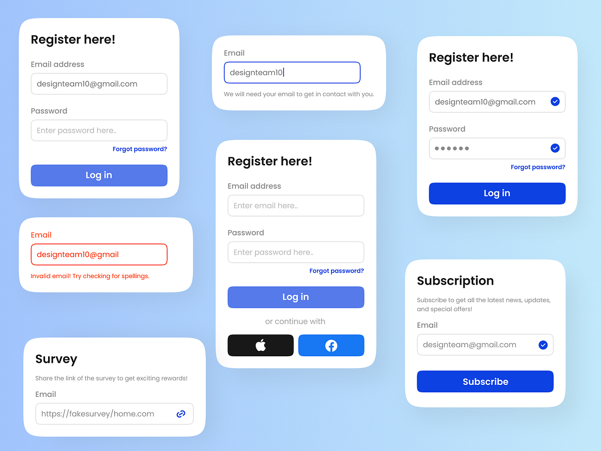 Browse thousands of Web Form UI images for design inspiration | Dribbble