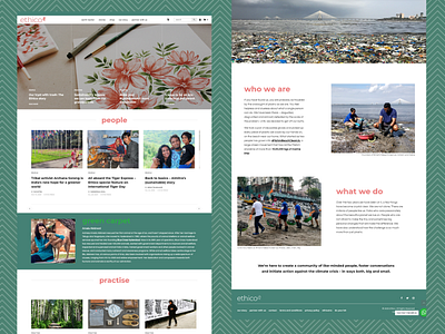 EthicoIndia Landing Page (E-Commerce & Blogs Website Design)