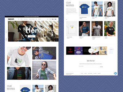 SaisonClothing Landing Page (E-Commerce Website Design)