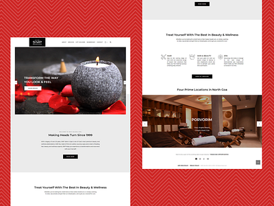 Snip Spa & Salon Landing Page (Corporate Website Design