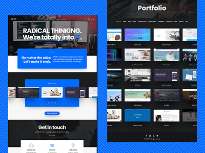 SITH Landing & Portfolio Page (Corporate Website Design)