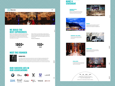 Effects Tech About, Services Page (Event-Planner Website Design)