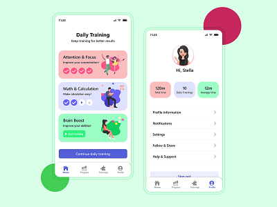 Daily Activity || Daily Training App activity app app design dailyui design illustration iphone ui uidesign ux