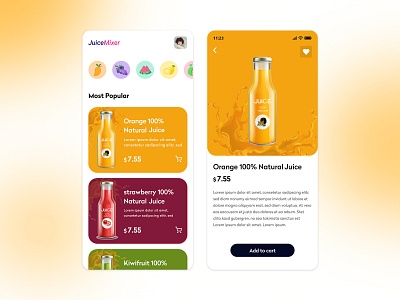 juice app ui app app design dailyui design dribbble juice shop ui uidesign ux