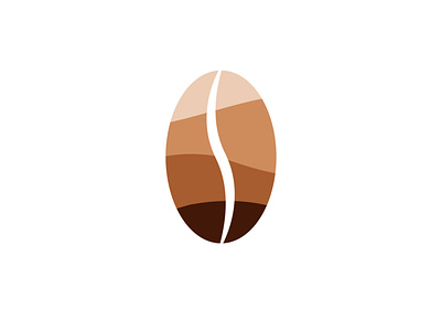 The Roasted Bean design flat icon illustrator logo vector