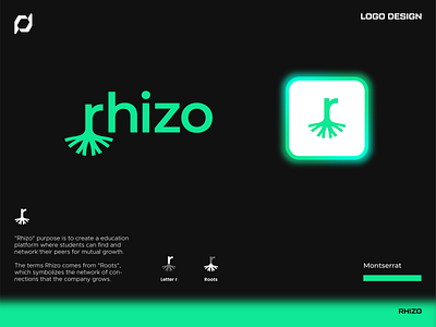 Rhizo Logo Concept - Roots Logo