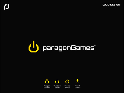 Paragon Games Logo Concept 2 - Gaming Logo (Diamond)