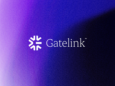 Gatelink™ #2 branding creativity design gradient grain icon logo noise