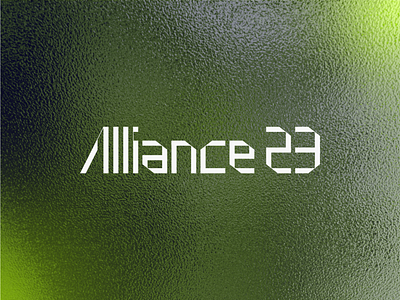 Alliance 23 Wordmark brand branding color custom design font grain logo logodesign noise texture type typeface typograpgy wordmark