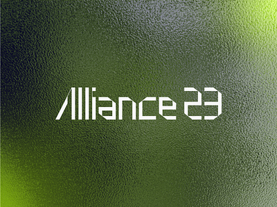 Alliance 23 Wordmark brand branding color custom design font grain logo logodesign noise texture type typeface typograpgy wordmark