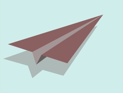 Paper Plane branding graphic design illustration illustrator minimal typography ui ux vector