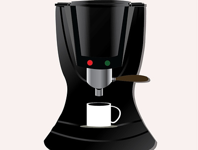 Coffee Machine art branding design flat graphic design illustration illustrator ui vector