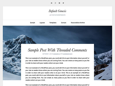 Minny Plus blogging design genesis framework genesiswp theme typography wordpress writing